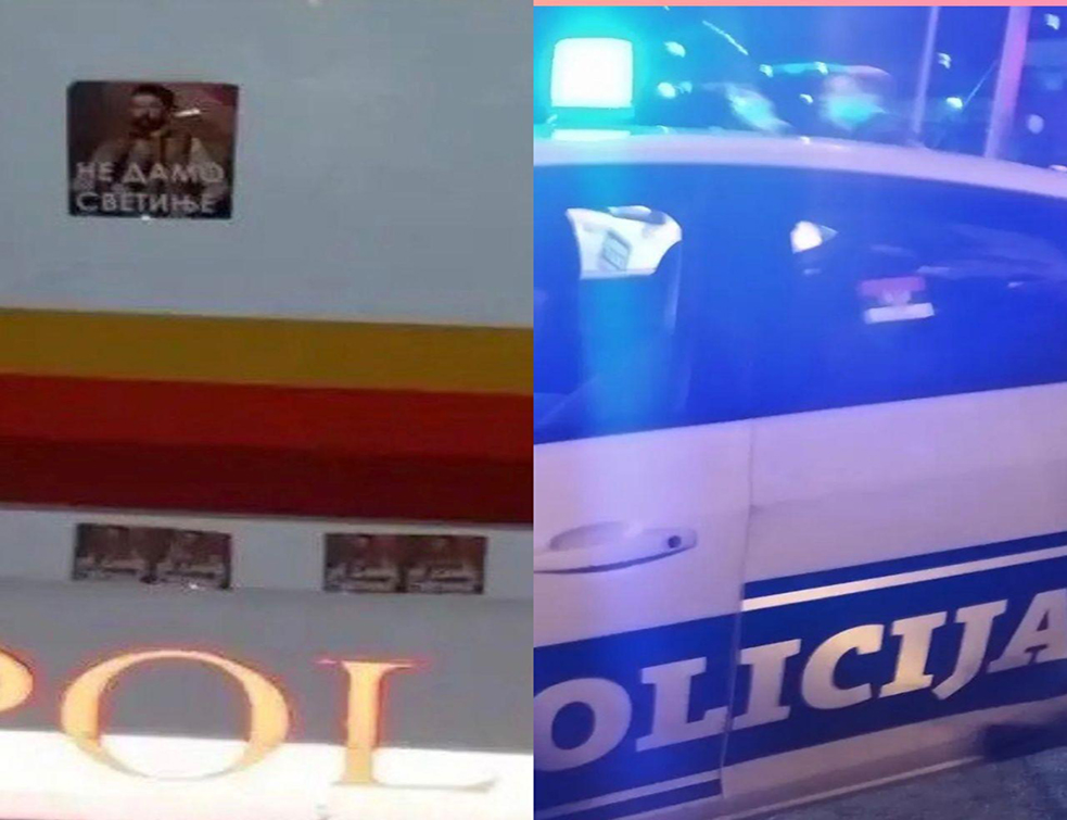 Полицијска кола добила лепши изглед: Украшена налепницама с тробојком, Његошем и „Не дамо светиње“